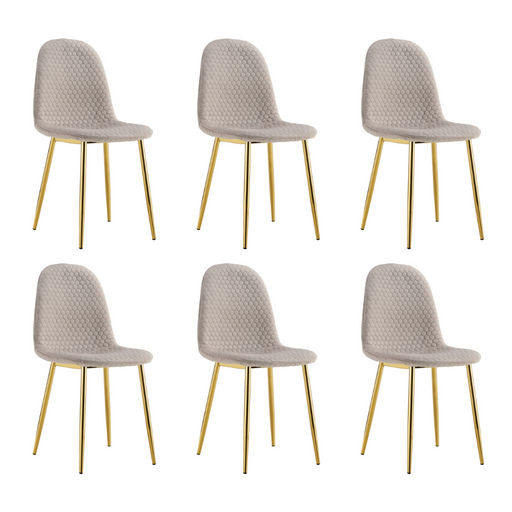 Chaise Scandinave ALVEOLE Gold taupe