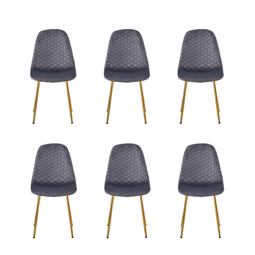 Chaise Scandinave ALVEOLE Gold anthracite