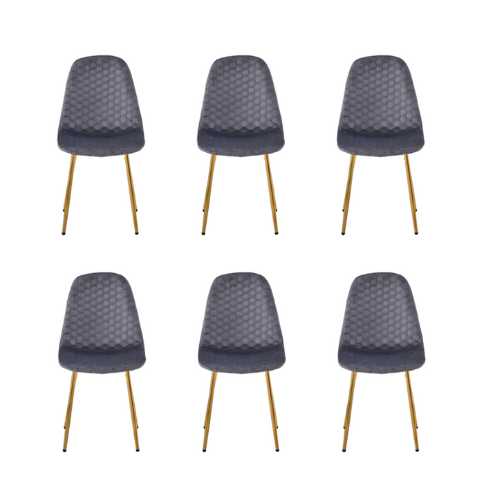 Chaise Scandinave ALVEOLE Gold anthracite