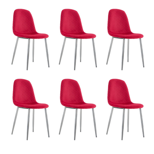 Chaise Scandinave ALVEOLE Chrome fushia