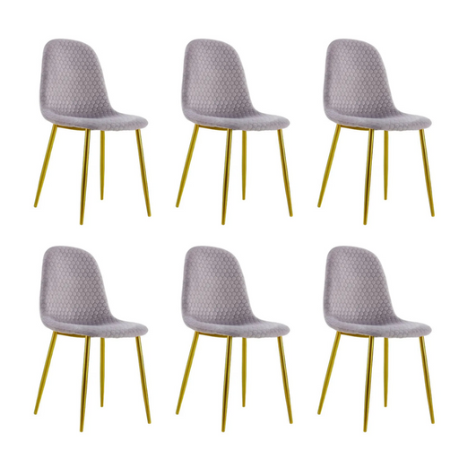Chaise Scandinave ALVEOLE Gold gris