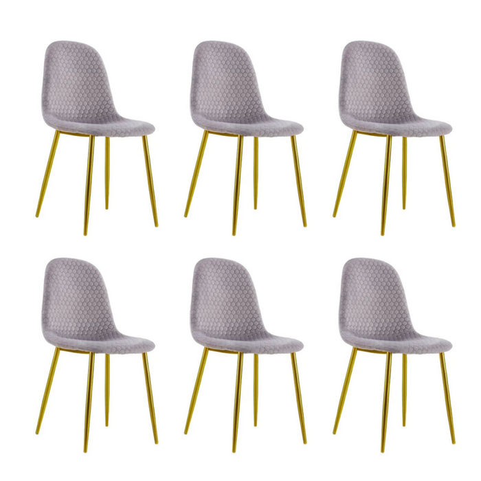 Chaise Scandinave ALVEOLE Gold gris