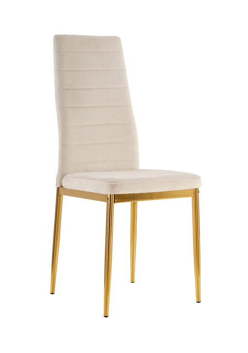 Chaise TOLIA gold velours beige