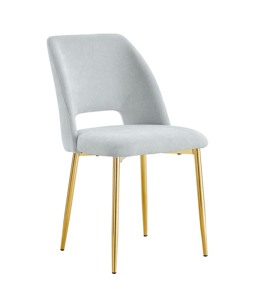 Chaise AVA Gold Tissu Serge Gris