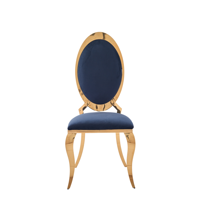Chaise ANGEL baroque Gold Velours noir
