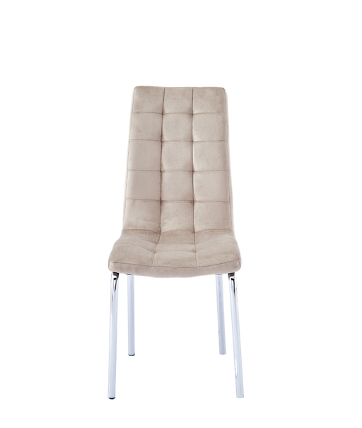 Chaise EMMA velours taupe