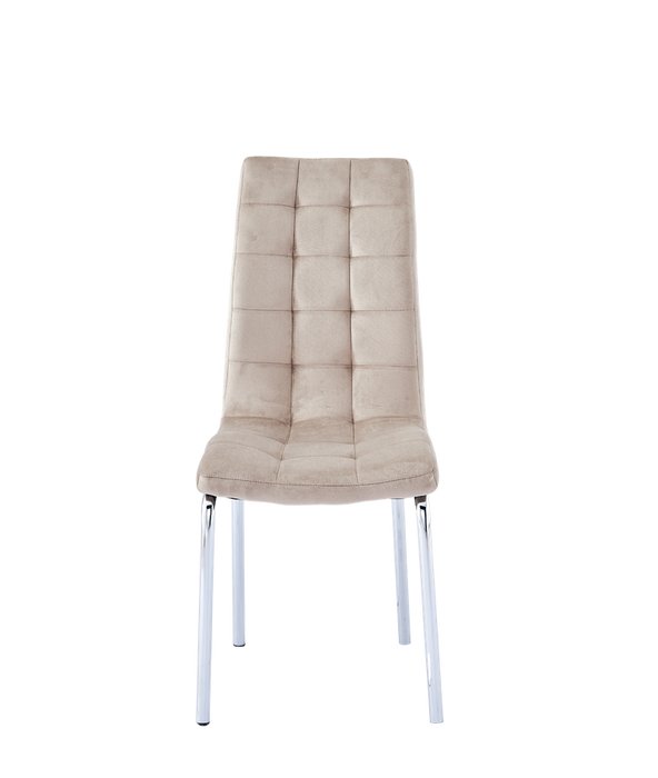 Chaise EMMA velours taupe