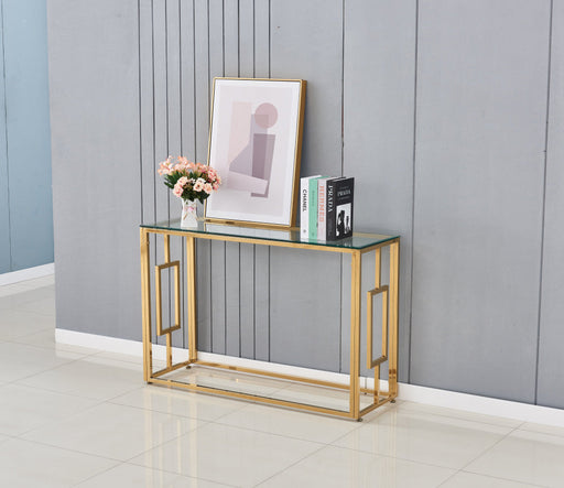 Console SOPHIE gold transparent120x40x78 cm
