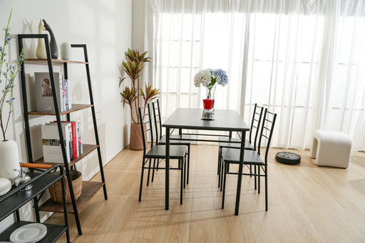 ENSEMBLE TUTI  4+1  110x70x75cm noir