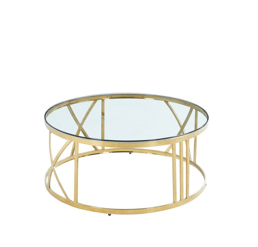 Table Basse ATMOS Gold 80 cm  transparent