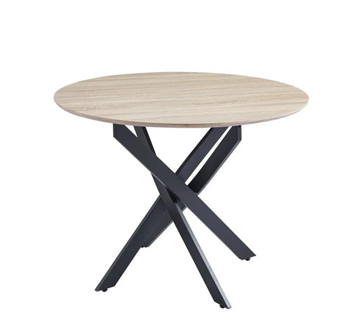 Table à manger en bois JESSICA pieds métal noir