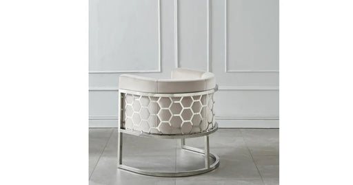 Fauteuil ALVEOLES velours anthracite gris