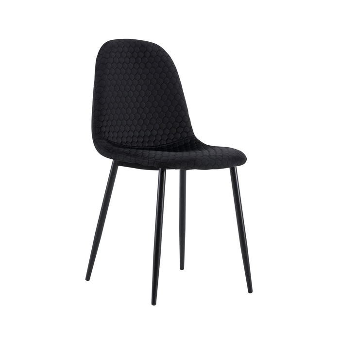 Chaise Scandinave ALVEOLE noir Métal noir