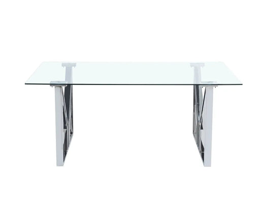 Table à manger IGREC Chrome transparent