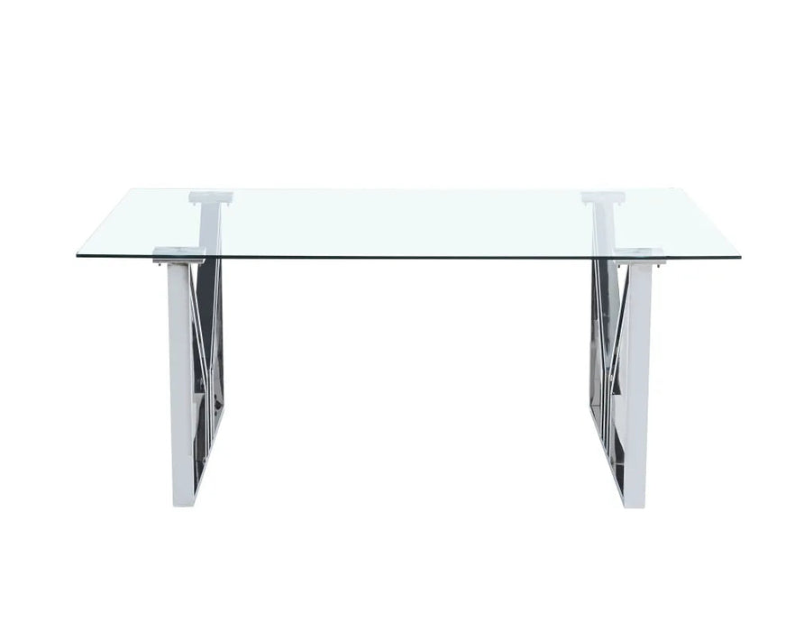 Table à manger IGREC Chrome transparent