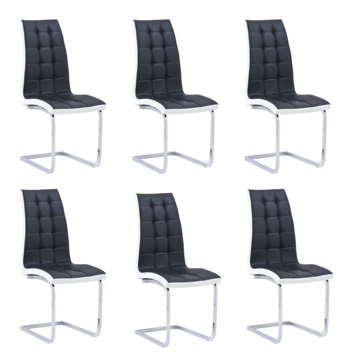 Chaise BELLA simili cuir noir