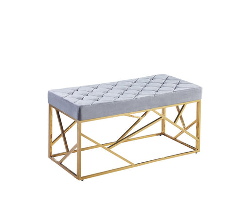 Banquette GEOMAG capitonnée Gold en velours noir