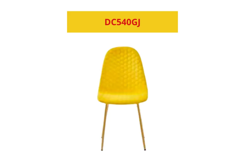 Chaise Scandinaves ABEILLE Gold jaune