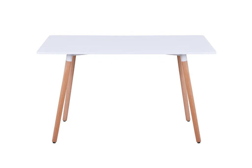 Table à manger scandinave Blanche en bois