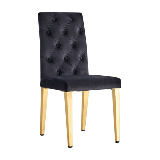Chaise NEVADA capitonnés gold noir