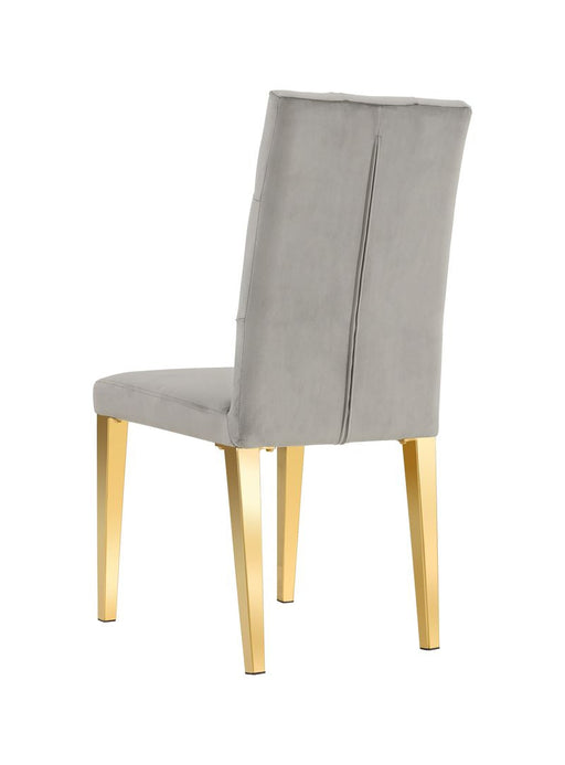Chaise NEVADA capitonnés gold moka