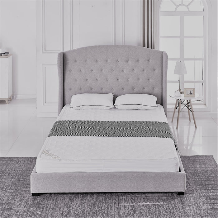 LIT BERGERAC GRIS 140x190 cm