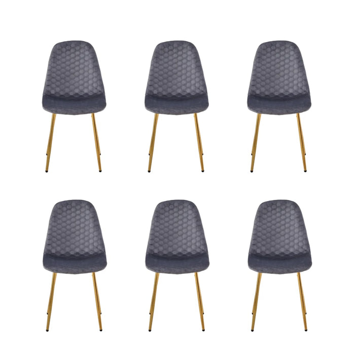 Lot de chaises Scandinave ALVEOLE Gold - image 1