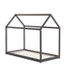 Lit cabane ROBINSON en bois 90x190 cm avec sommier intégré - image 1