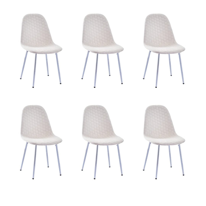 Lot de chaises Scandinave ALVEOLE Chrome - image 1