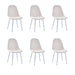 Lot de chaises Scandinave ALVEOLE Chrome - image 1