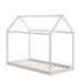 Lit cabane ROBINSON en bois 90x190 cm avec sommier intégré - image 1