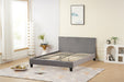 LIT MELBOURNE VELOURS GRIS 160x200cm - image 1