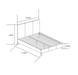 LIT COFFRE BASTIEN VELOURS GRIS 160X200 - image 4
