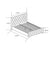 LIT PRESTIGE CAPITONNE AVEC DIAMANT VELOURS MOKA 160x200 cm - image 3