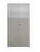 ARMOIRE EN METAL GRIS DEUX PORTES 90x45x185cm - image 1