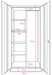 ARMOIRE EN METAL ANTHRACITE DEUX PORTES EFFET CHENE 90x45x185cm - image 4