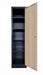 ARMOIRE EN COLONNE ANTHRACITE EN METAL UNE PORTE EFFET CHENE 45x45x185cm - image 2
