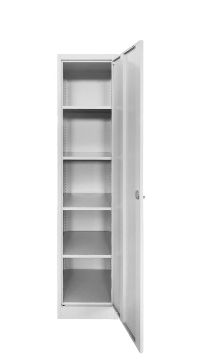 ARMOIRE EN COLONNE GRIS EN METAL UNE PORTE 45x45x185cm - image 3