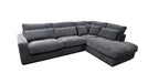 AMBERT AG(CANAPE AMBERT ANGLE GAUCHE TISSUS ANTHRACITE LAPIN) 320x230cm - image 1