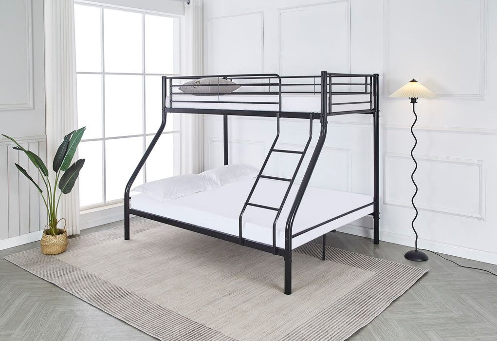 LIT SUPERPOSÉ BOB NOIR 90X190cm + 140x190 cm