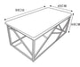BANQUETTE GEOMAG CAPITONNE GOLD VELOURS BEIGE 97x44x46cm - image 1