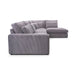 CANAPE LE BRISTOLA ANGLE DROIT CÔTELÉ GRIS 315X230cm - image 4