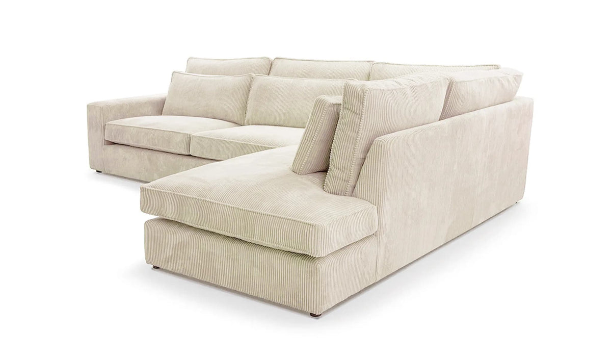 CANAPE BRISTOL ANGLE DROIT COTELE ECRU 316x230cm - image 3