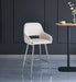 TABOURET DE BAR ATHENA PIED CHROME VELOURS BEIGE - image 5
