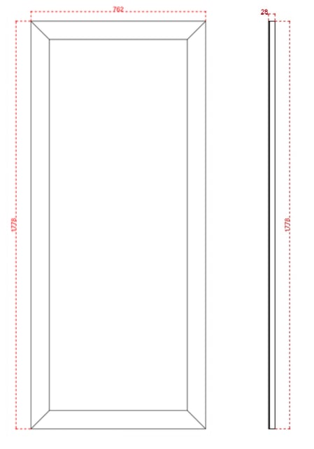 MIRROR RECTANGULAIRE COLLECTION REFLET