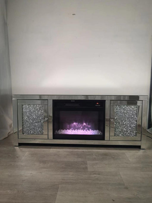 MEUBLE TV CHEMINEE HILARY 150x41x61CM