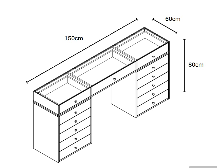 COIFFEUSE BEAUTY 150CM