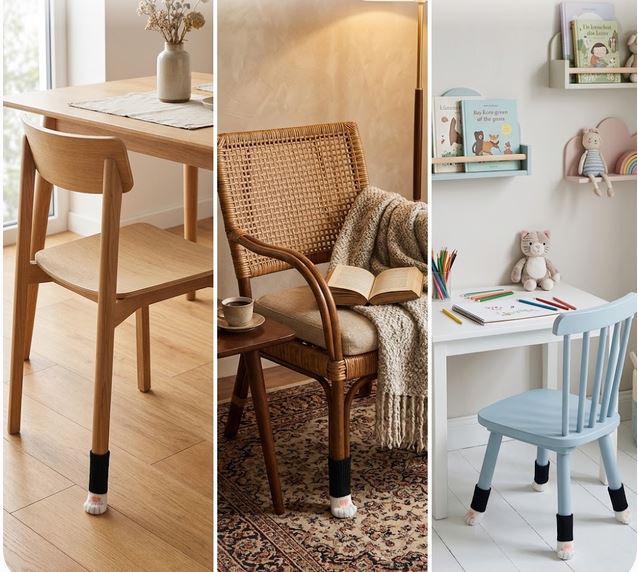 GRATUIT Protège-pieds Pattes de chat pour chaises et tables lot de 4 - image 2