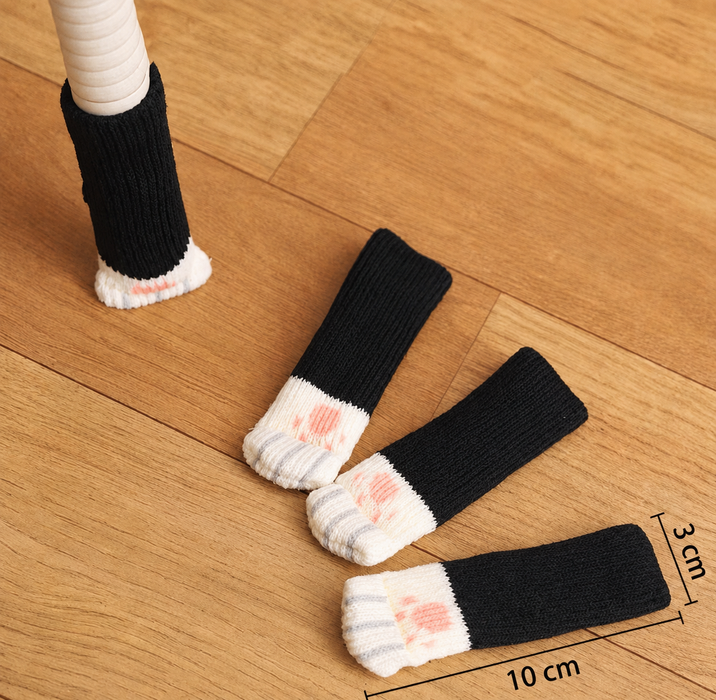 GRATUIT Protège-pieds Pattes de chat pour chaises et tables lot de 4 - image 1