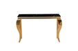 CONSOLE BAROQUE GOLD VERRE MARBRE NOIR 120X40X78 - image 1